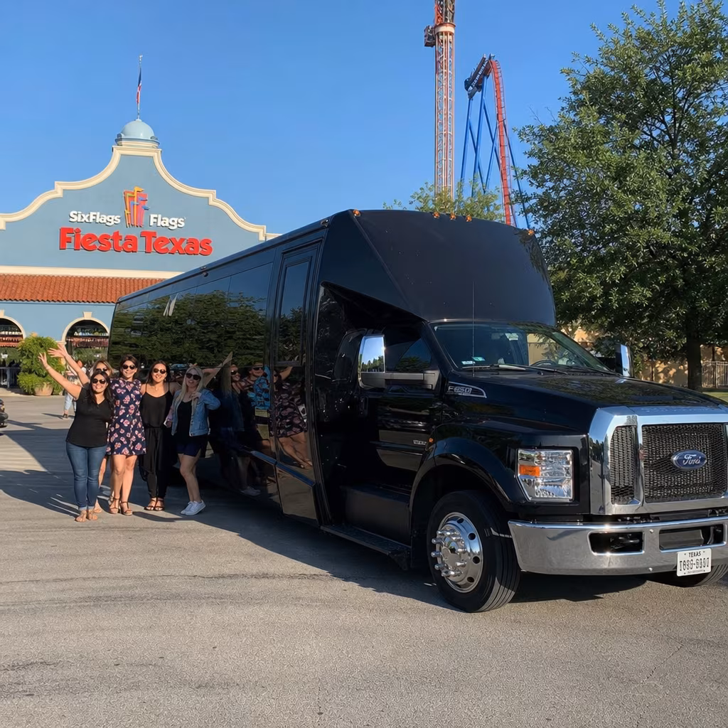 Rent a Bus to Six Flags Fiesta Texas
