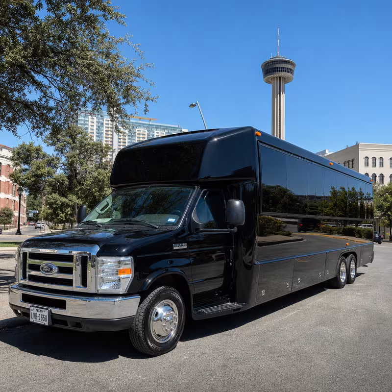 18 Passenger Party Bus Exterior