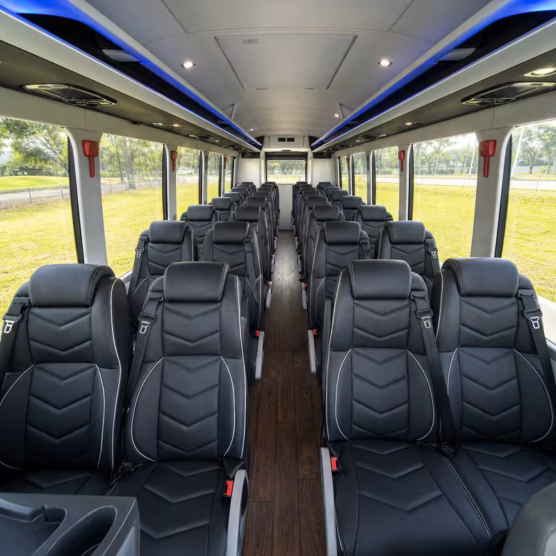 15-35 Passenger Minibus Interior
