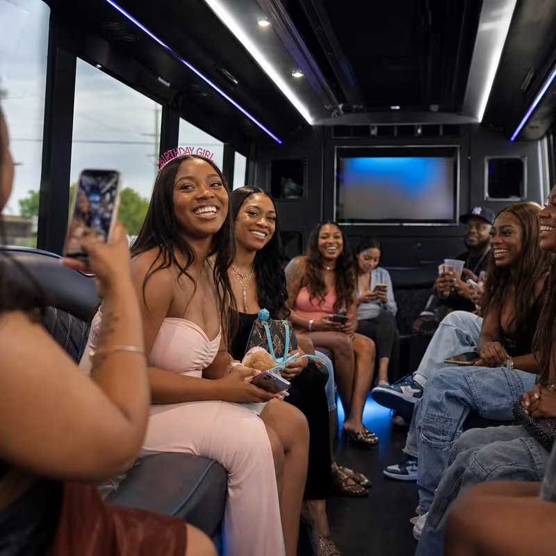 San Antonio Birthday Transportation fleet vehicle