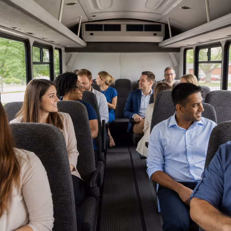 Black Mercedes Sprinter van staged for an San Antonio Corporate Transportation group