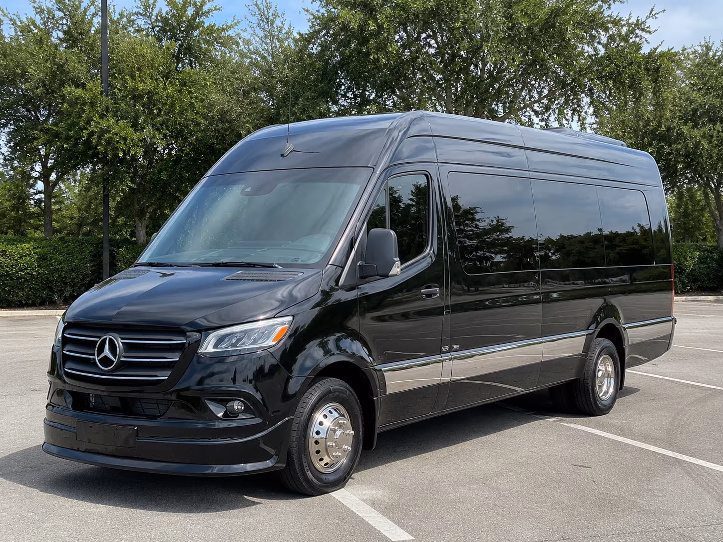 San Antonio Airport Shuttle & Transportation party bus interior