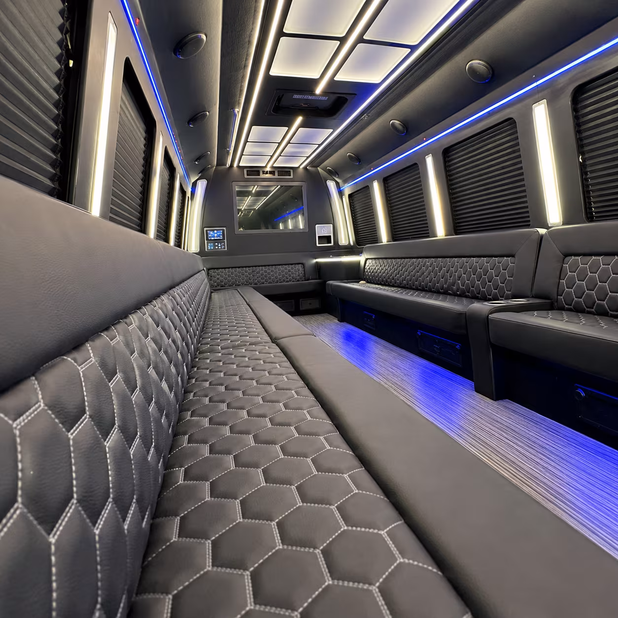 San Antonio Bachelor & Bachelorette Transportation party bus exterior
