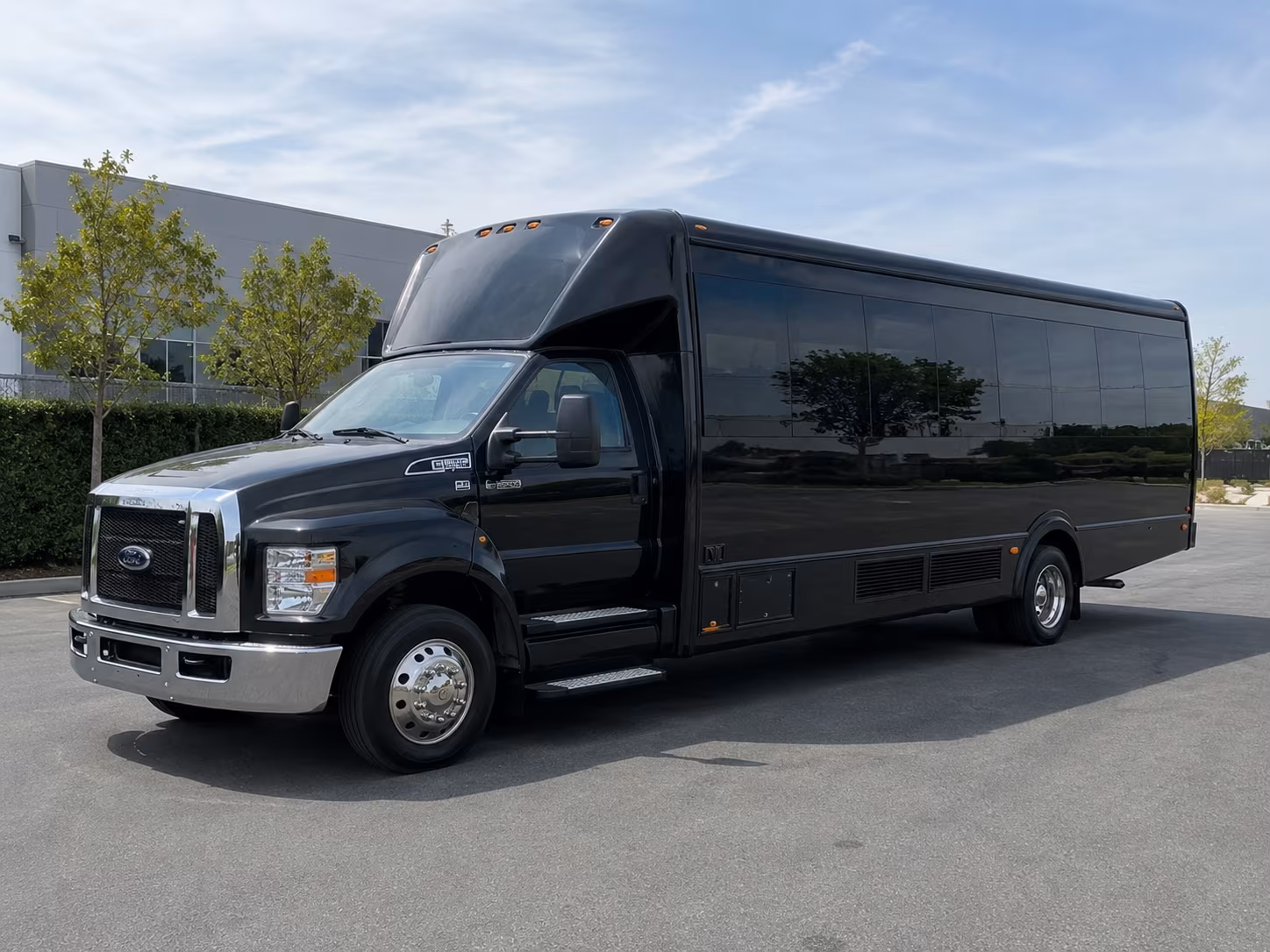 San Antonio Birthday, Sweet 16, & Quinceañera Transportation party bus exterior