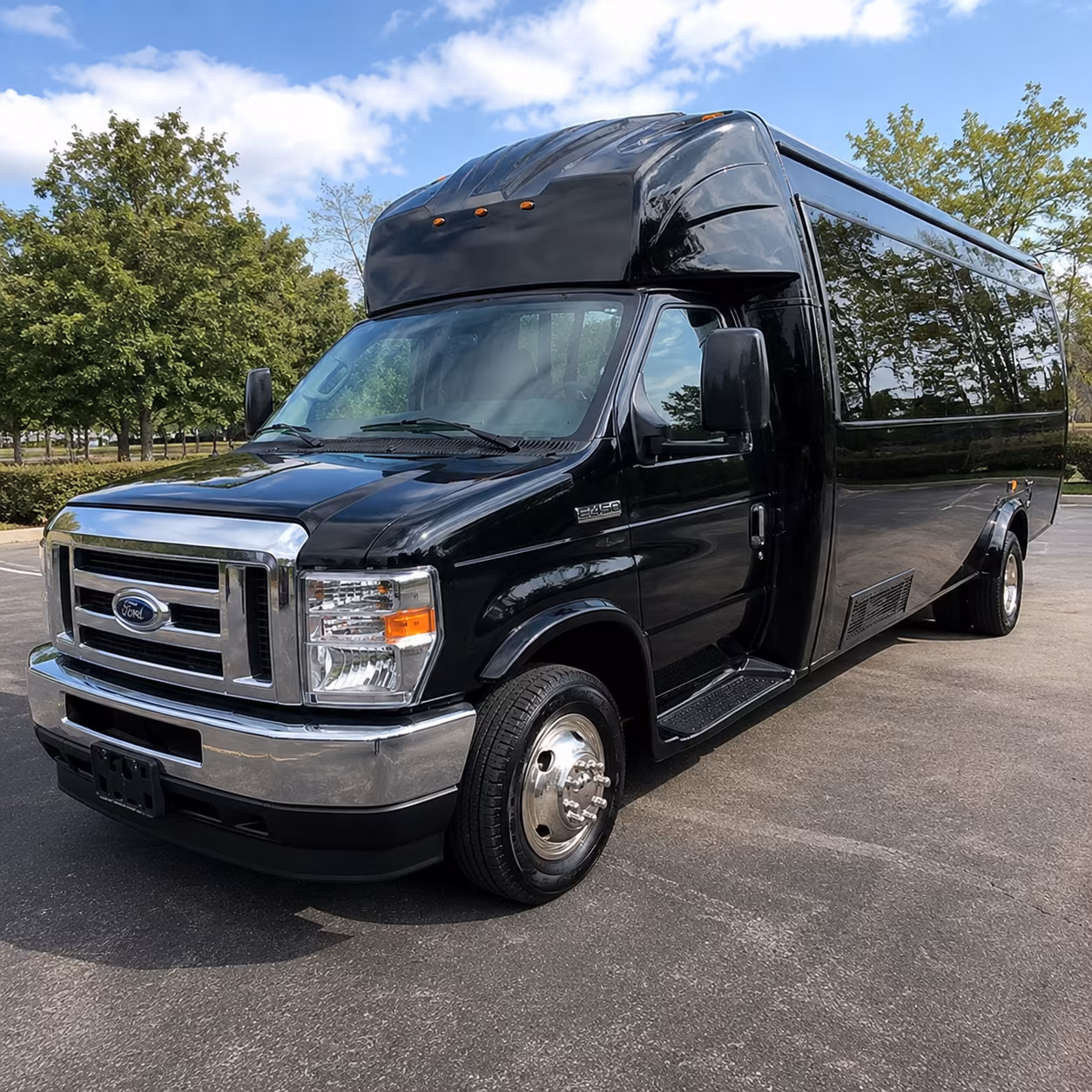 San Antonio Private Event Transportation party bus exterior