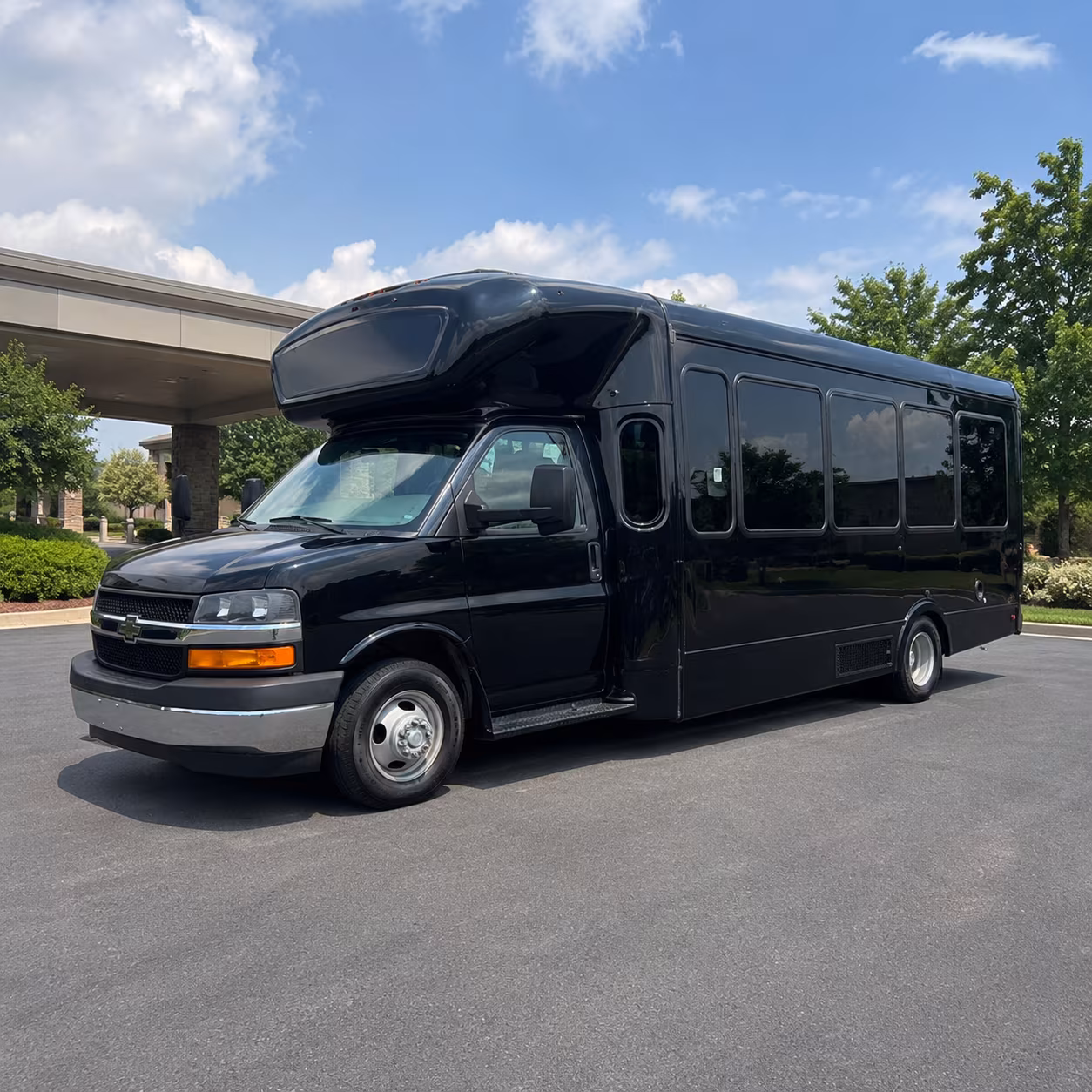 San Antonio Prom & Homecoming Transportation party bus exterior