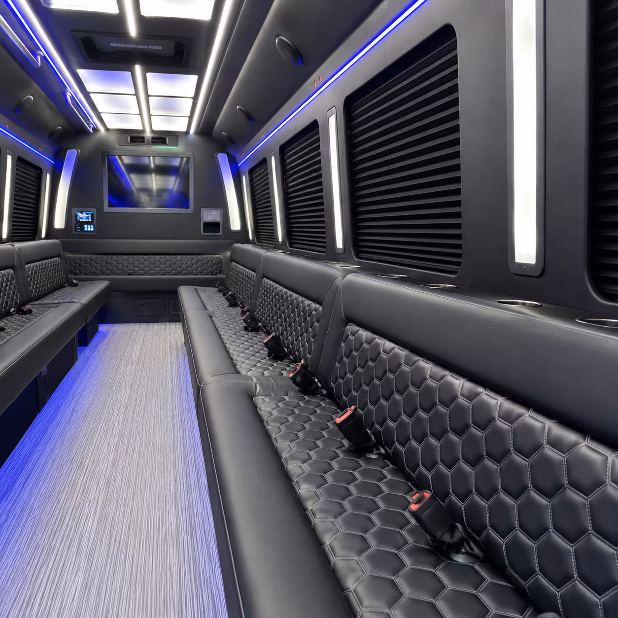 San Antonio Prom & Homecoming Transportation party bus exterior