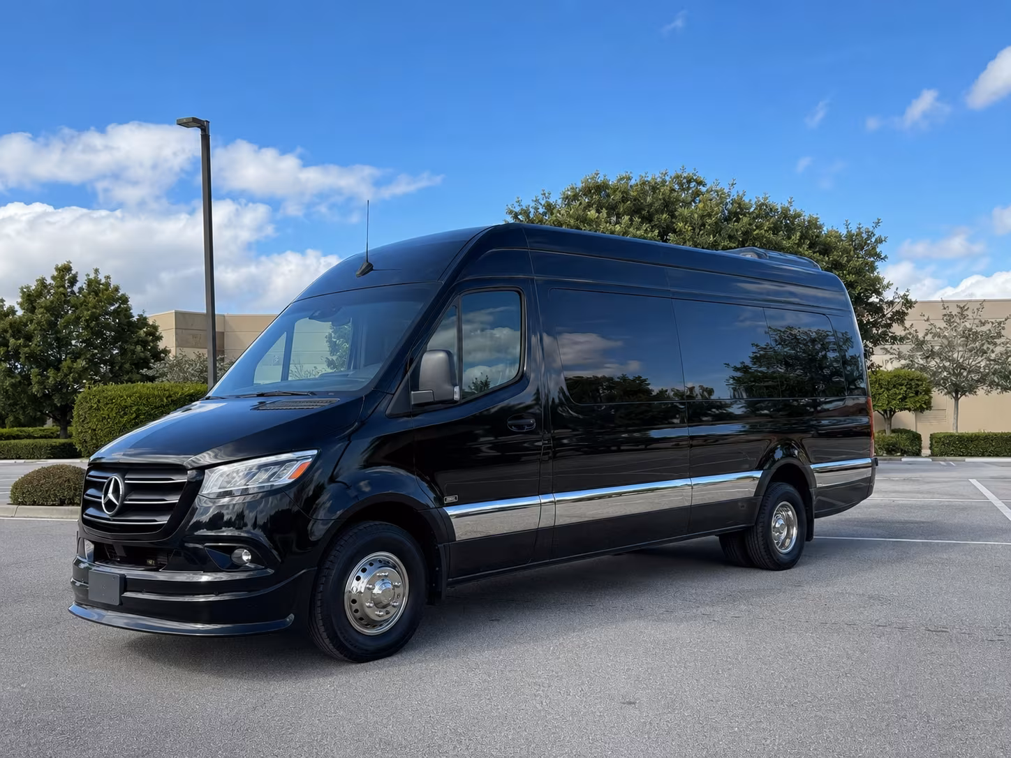 San Antonio School Event Transportation party bus exterior