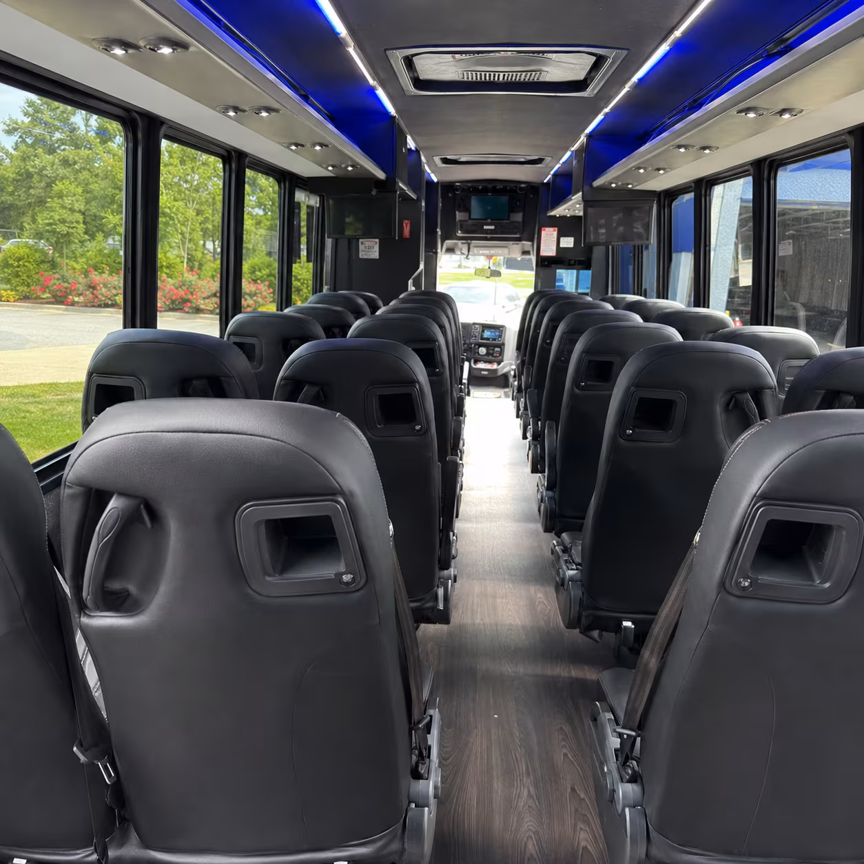 San Antonio School Event Transportation party bus exterior