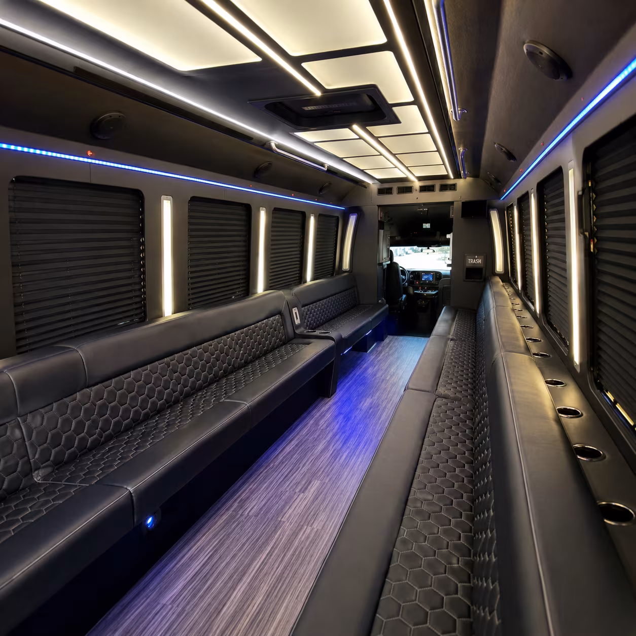 San Antonio Sporting Event Transportation party bus exterior