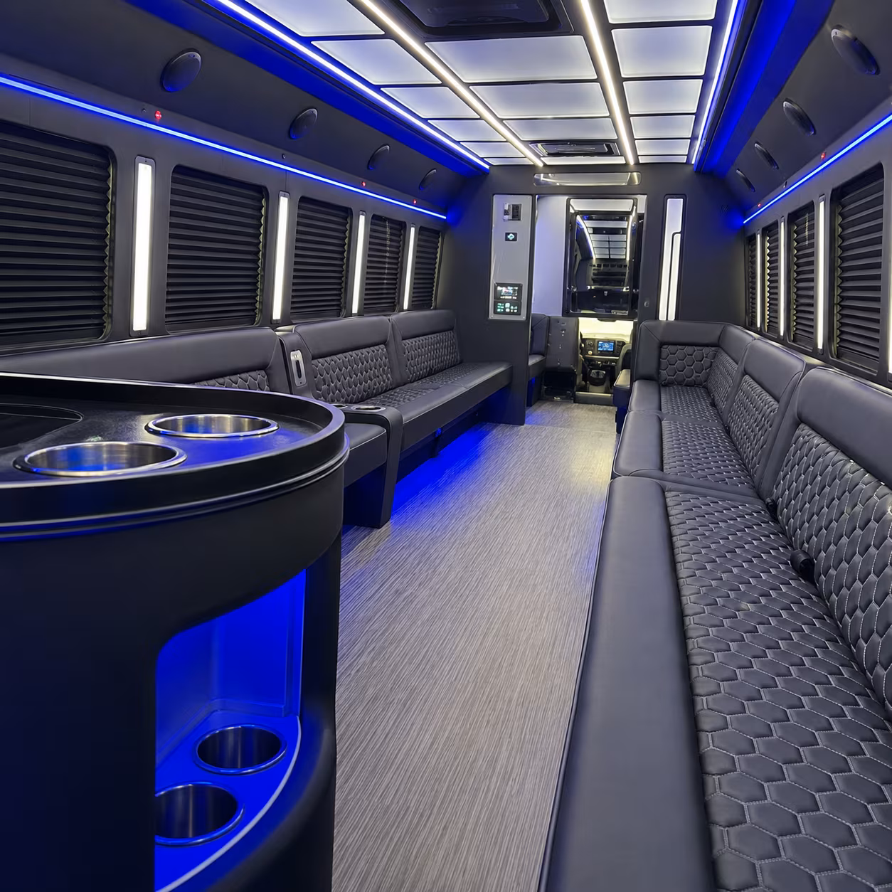 San Antonio Wedding Transportation party bus exterior