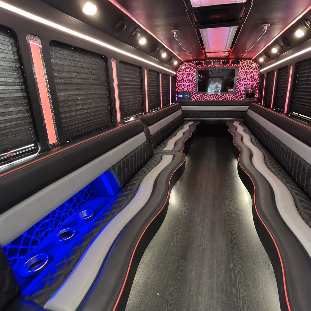 San Antonio Wedding Transportation party bus exterior