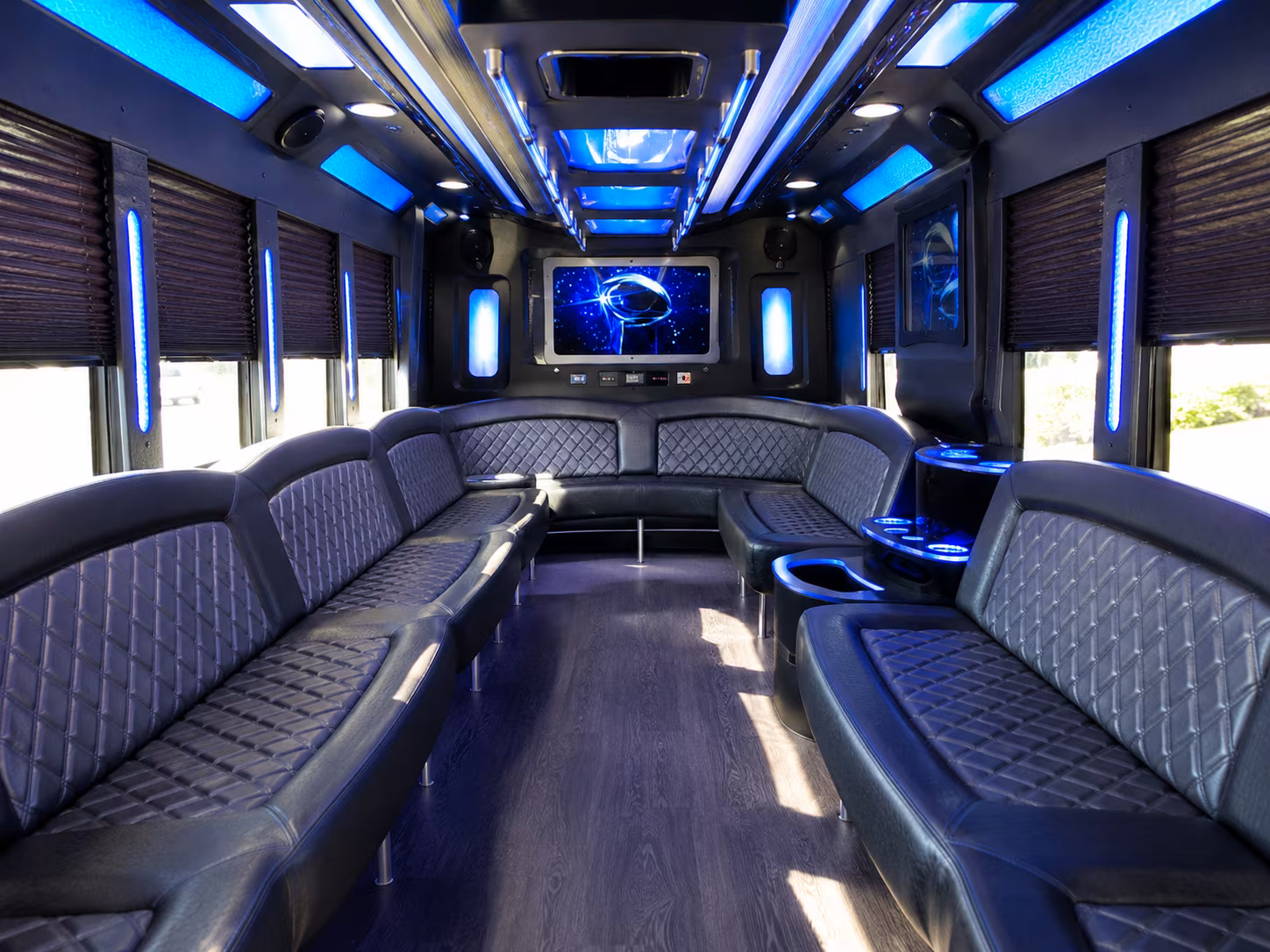 San Antonio Winery Tour & Pub Crawl Transportation party bus exterior