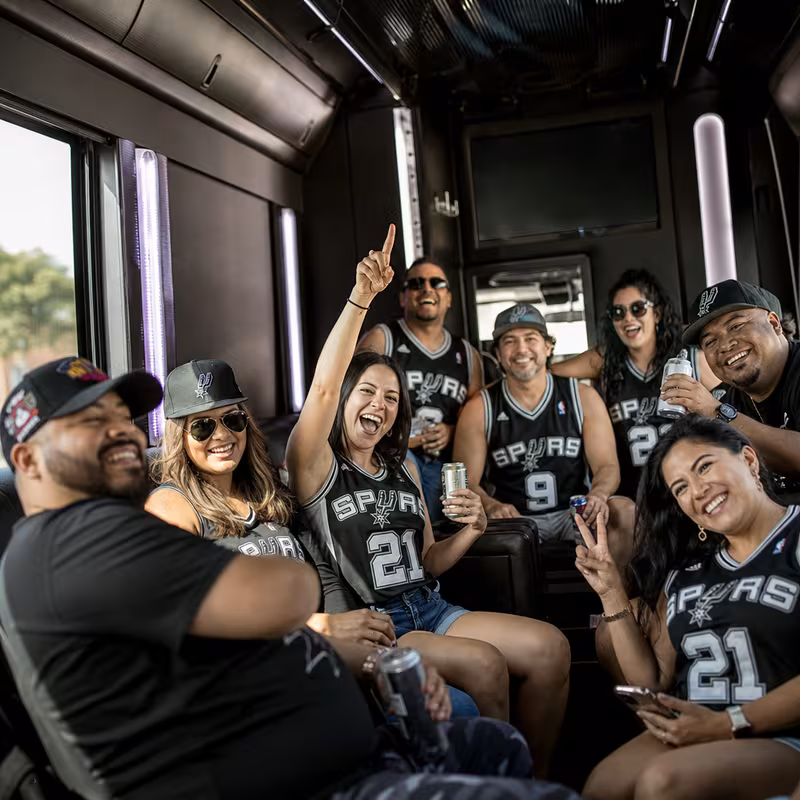 San Antonio Sporting Event Transportation fleet vehicle