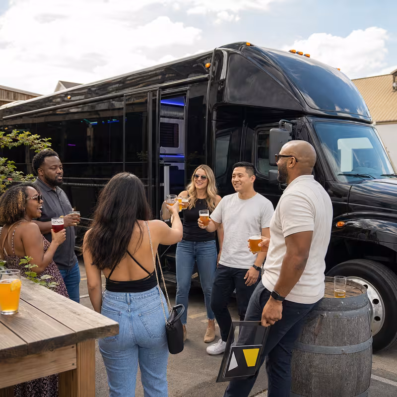 San Antonio Winery & Brewery Tour Transportation fleet vehicle